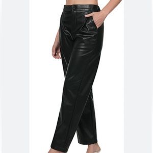 Faux leather pants Sz 6 NWT